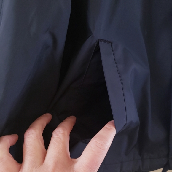 CHAMPION NWOT Zipper Tape Cropped Coaches Jacket - Black XS - Picture 10 of 13